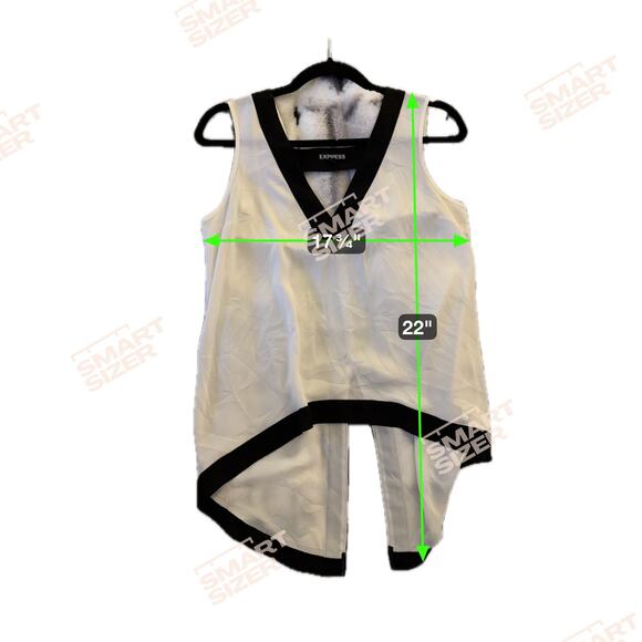 White sheer top from express size small - Picture 6 of 6